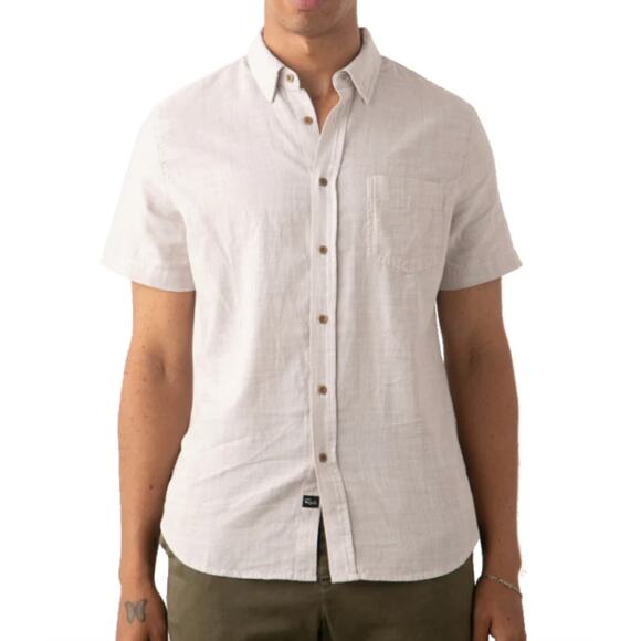 Rails Shirt Mens XL Pink Fairfax Ebi Short Sleeve Button Up Lightweight Cotton - Picture 2 of 16